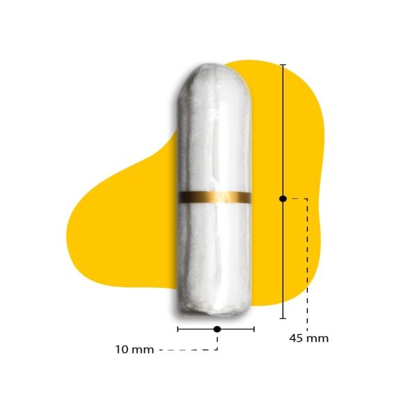 Lemme Be Biodegradable Organic Tampons 8's - Medium Flow - Tampons