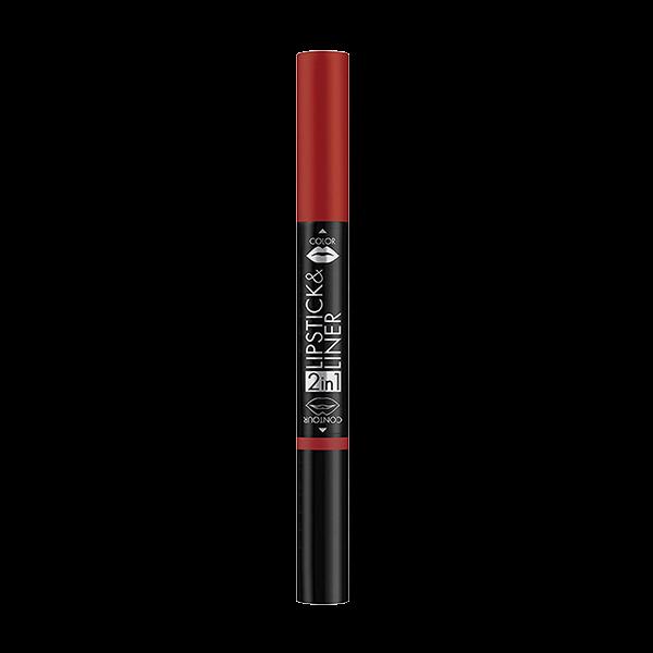 Deborah Milano 2In1 Lipstick & Lip Liner - 04 Red Intense 1.3 gm - Lip Liners