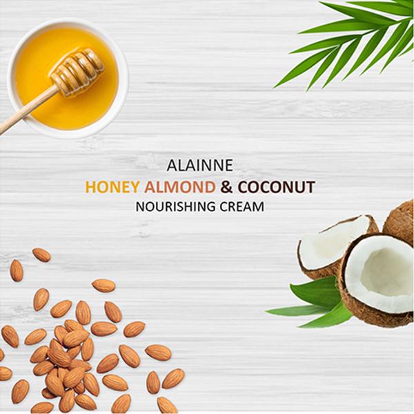 Alainne Honey Almond and Coconut Nourishing Body Creme 200 gm - Lotions & Creams