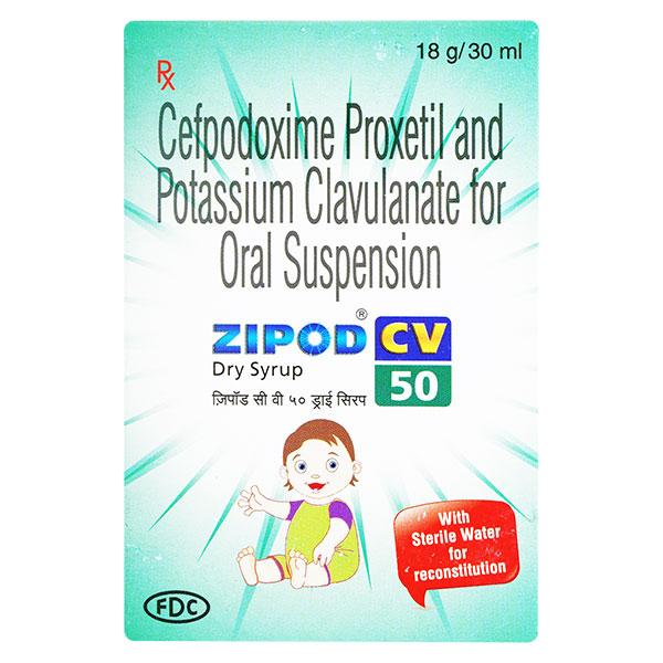Zipod CV 50mg Oral Suspension 30ml - Bacterial Infections-Cep