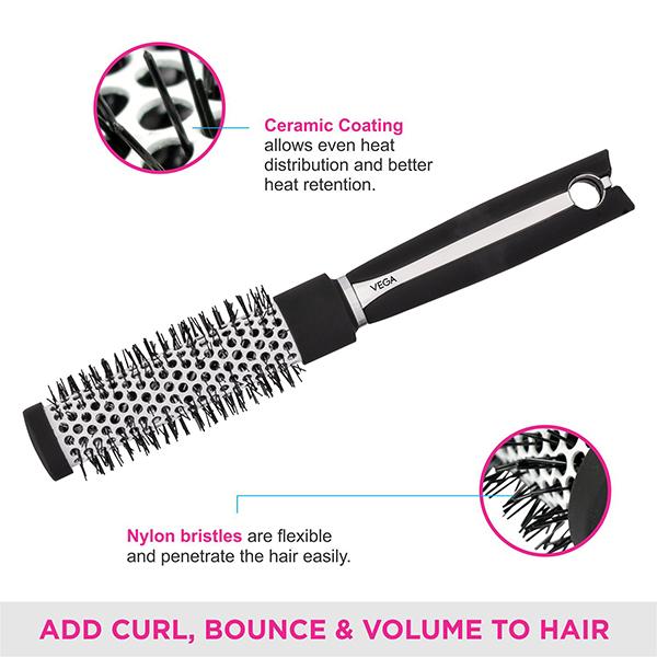 Vega Hot Curl Brush Small (E16 - PRS) 1's - Hair Brushes