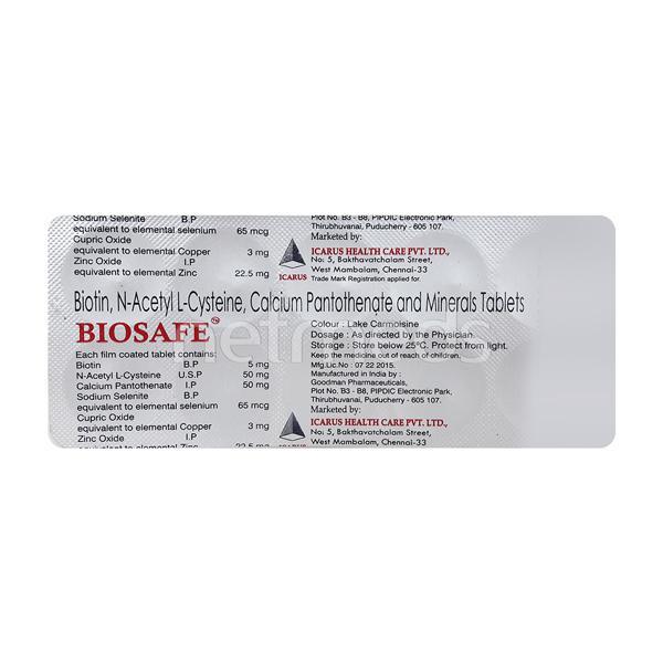 Biosafe 5mg Tablet 10'S - Supplements-Sup