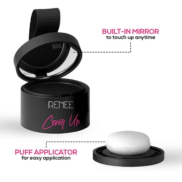 RENEE Cover Up Hair Powder- Black 4 gm - Powder