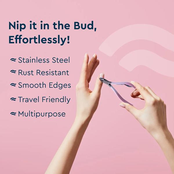 GUBB Nail Nipper Cuticle Cutter - Pink 60 gm - Nail Care