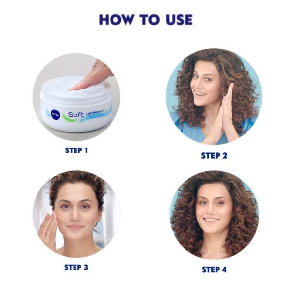 Nivea Soft Light Moisturiser 200 ml - Face Creams