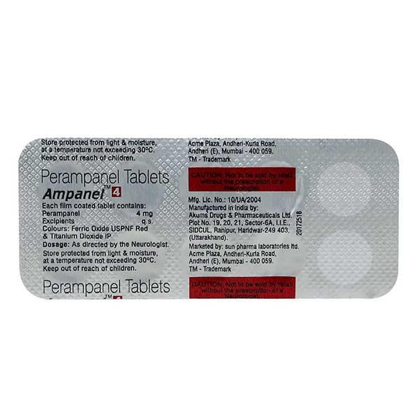AMPANEL 4 Tablet 10's - Epilepsy/Convulsion-Ant