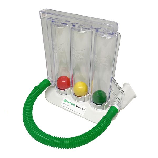 Netmeds | Sahyog Wellness Respiratory Three Balls Breathing Lung Exerciser - One Tube