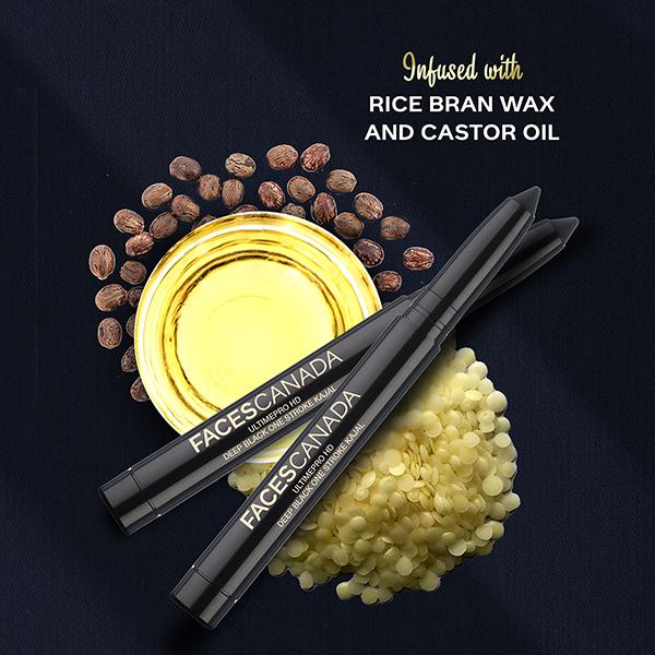 Faces Canada Ultime Pro HD Deep Black One Stroke Kajal, 1.4gm - Kajal & Kohls
