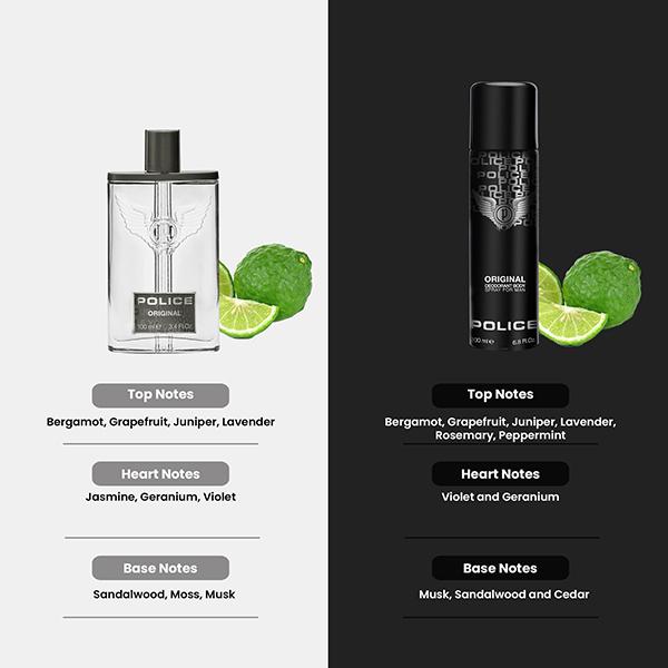 Police Original Eau De Toilette 100ml + Deodorant Spray 200ml 2's - Men Perfumes (Edt/Edp)