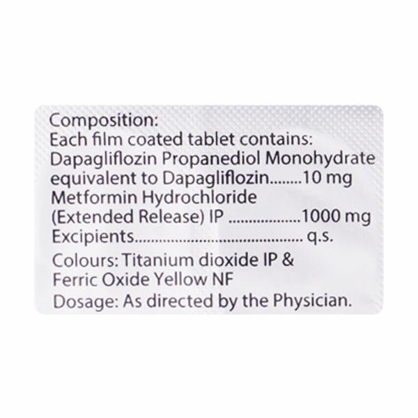 ZINODAP M 10/1000 Tablet 15's - Diabetes-Ant