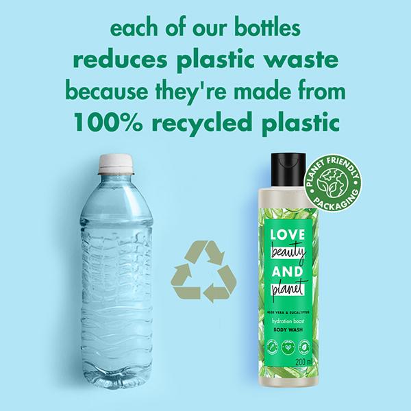Love Beauty and Planet Aloe Vera and Eucalyptus Body Wash 200 ml - Shower Gels & Body Wash