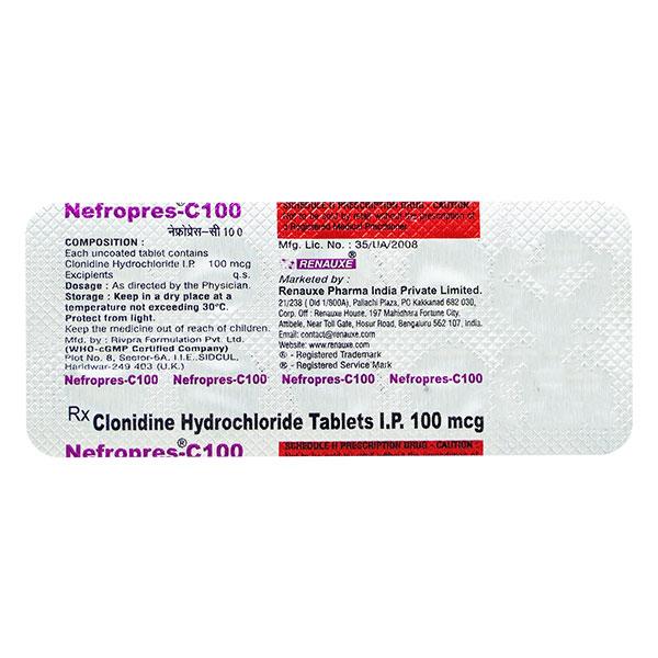 Netmeds | NEFROPRES C 100 Tablet 10's