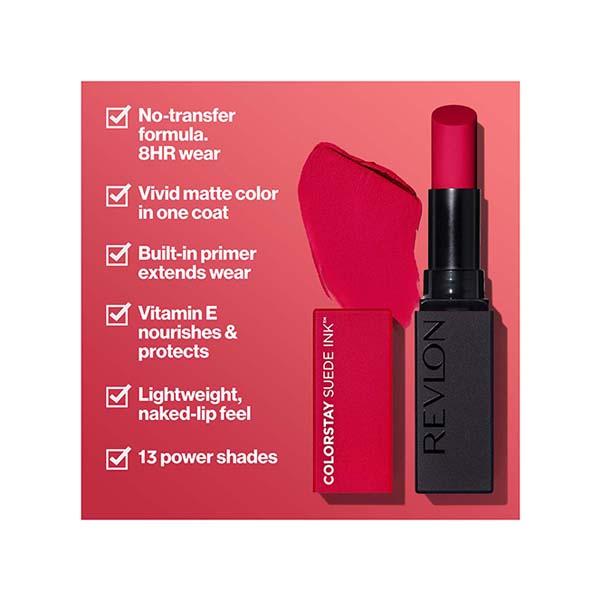 Revlon Colorstay Suede Ink Lipstick -First Class 2.55 gm - Lipsticks