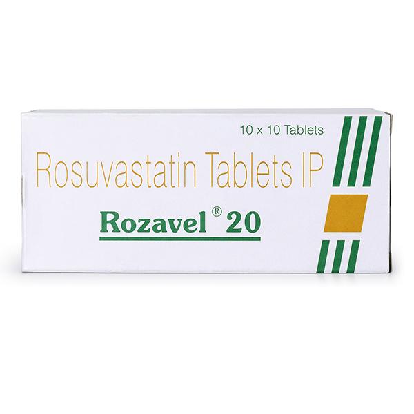 Rozavel 20mg Tablet 10'S - High Cholesterol-Dys