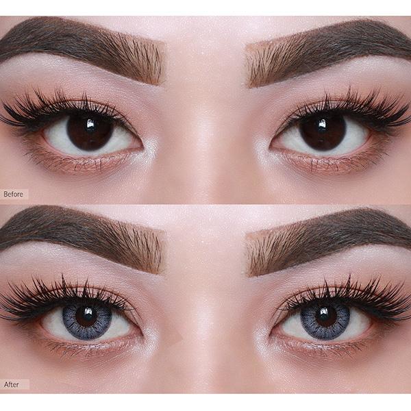 O-Lens Jenith 6Month Coloured Contact Lenses - Sky Grey ( 0.00 ) 1's - Eyecare Lenses