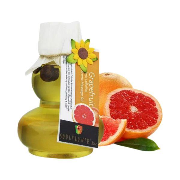 Netmeds | Soulflower Grapefruit Aroma Massage Oil 90 ml