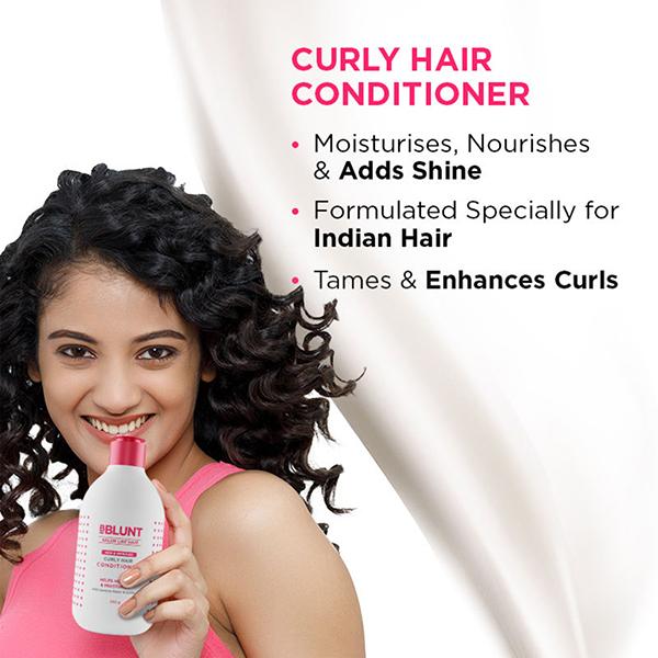 BBlunt Curly Hair Conditioner Shine Tonic with Coconut Water and Jojoba Oil  250gm - Conditioners