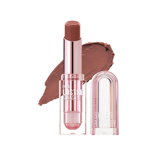 Swiss Beauty Pure Lustre Lipstick -Twisted Caramel 3.8 g - Lipsticks