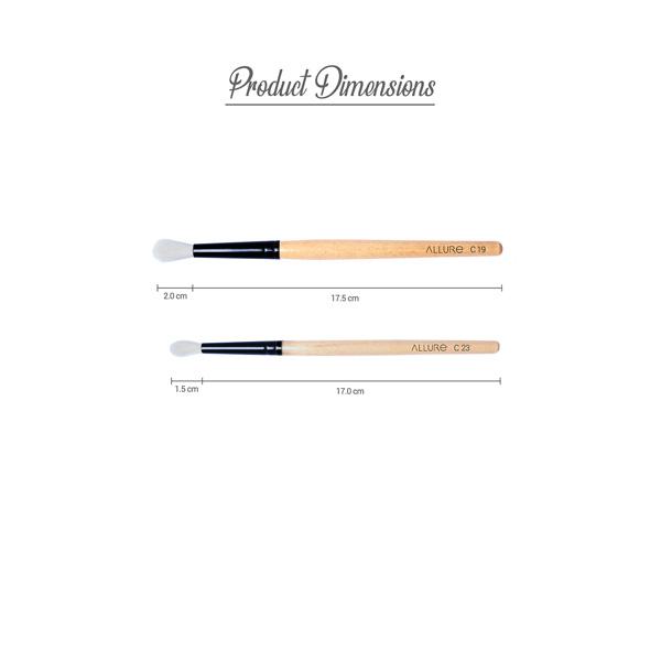 Allure Classic Brushes Makeup Brush Set of 2 (C-19 and C23) 1's - Eye Brush