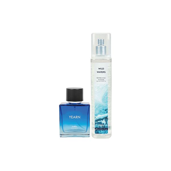 Ajmal Yearn EDP & Wild Waters EDT Pack of 2 350 ml - Perfumes (Edt/Edp)