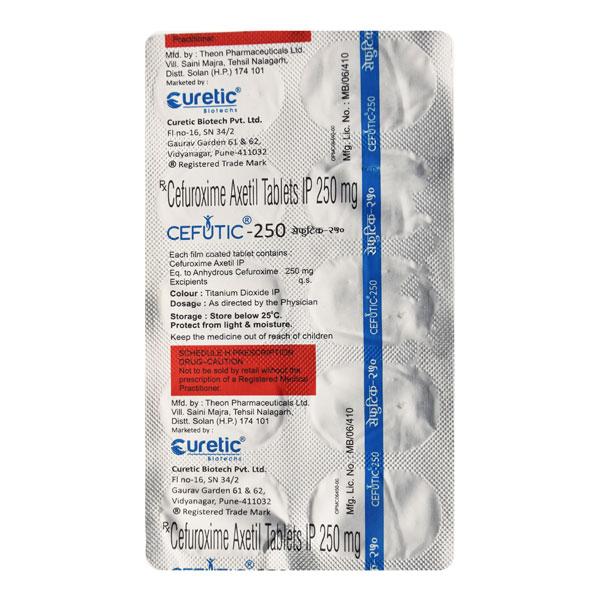 CEFUTIC 250 Tablet 10's - Bacterial Infections-Cep