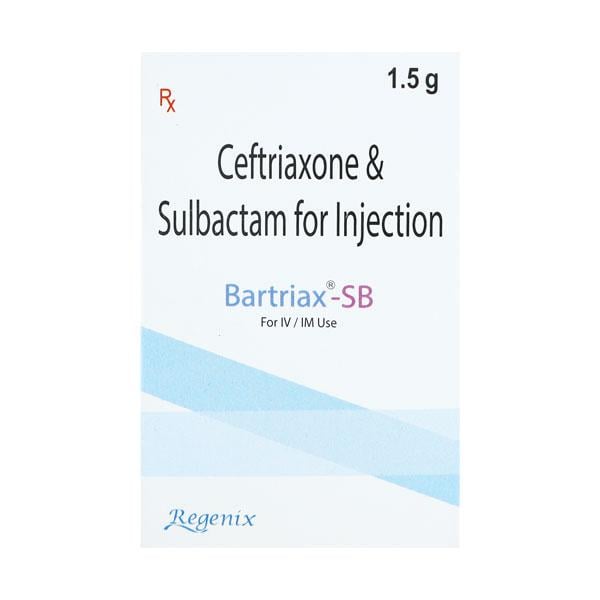 BARTRIAX SB 1000 Injection 1's - Bacterial Infections-Cep
