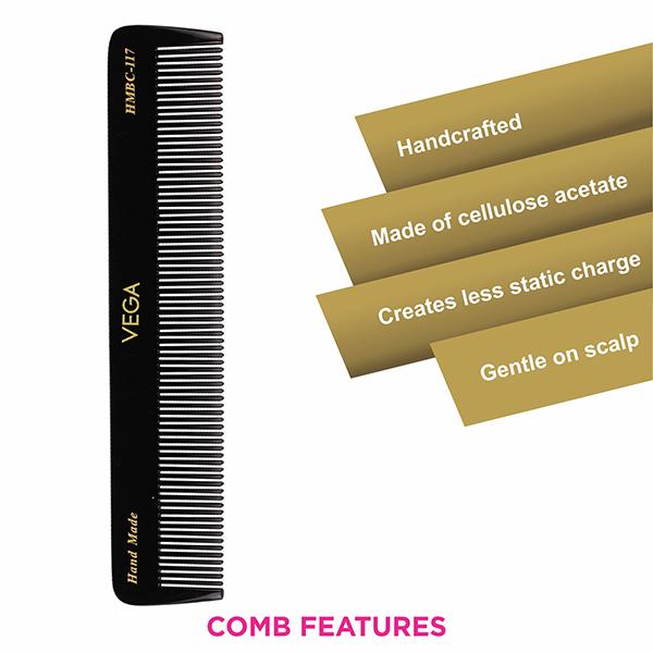 Vega Grooming Comb (HMBC - 114) 35 gm - Hair Combs