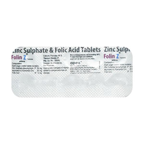 Folinz Tablet 10'S - Iron Supplement/Anaemia-Vma
