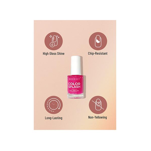Swiss Beauty Color Splash Nail Polish, Shade- 25 11 ml - Nail Polish