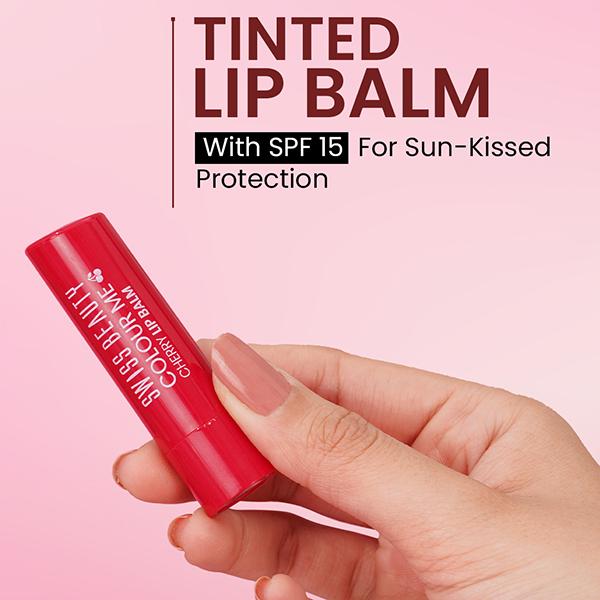 Swiss Beauty Colour Me Lip Balm-Strawberry Slush 4.5 gm - Lip Balms