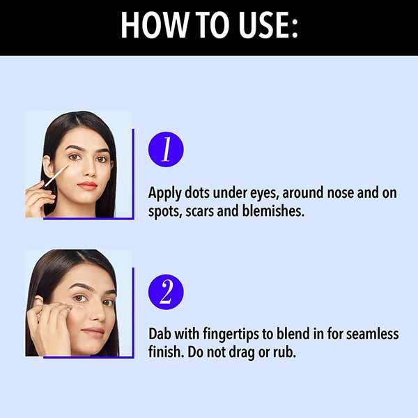 Blue Heaven 12Hr Stay Waterproof, Lightweight Flawless Liquid Concealer - Cream 201 17ml - Concealer