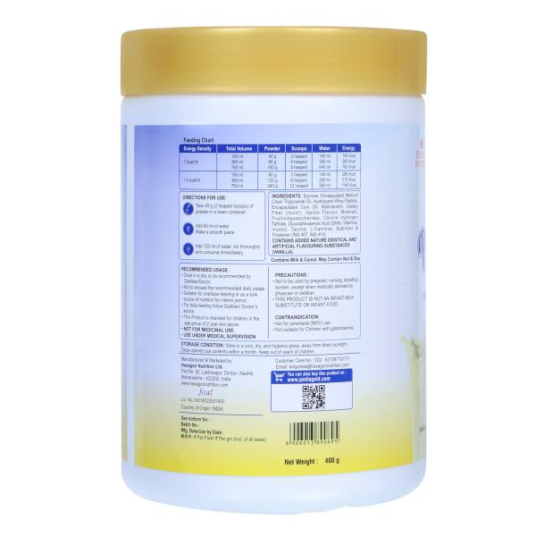 Pedia Gold Plus Vanilla 400 gm - Kids Nutrition