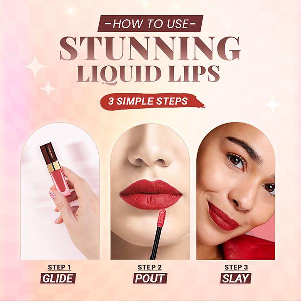 Charmacy Milano Stunning Longstay Liquid Lip Lipstick - Mocha Matt 01 5.6 ml - Liquid Lipsticks