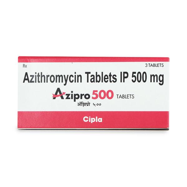 Azipro 500mg Tablet 3'S - Bacterial Infections-Mac