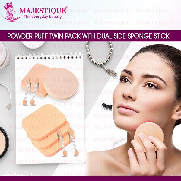 Majestique Face Sponge Twin Pack 1's - Sponges & Applicators