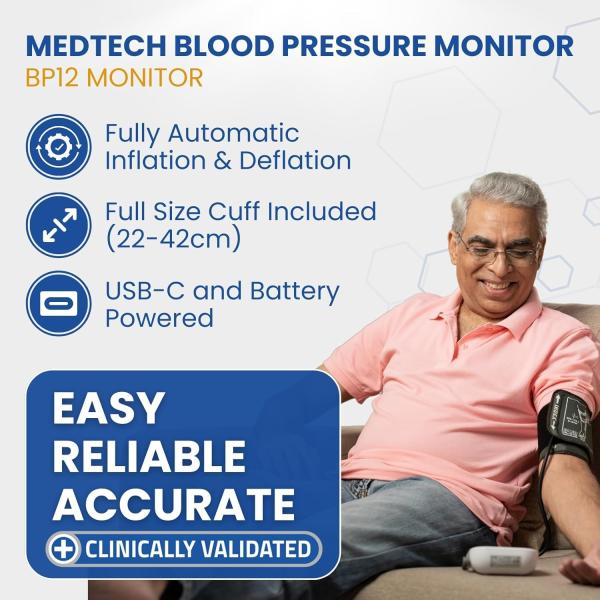 MedTech Fully Automatic Digital BP Monitor - BP12 - Blood Pressure Monitors