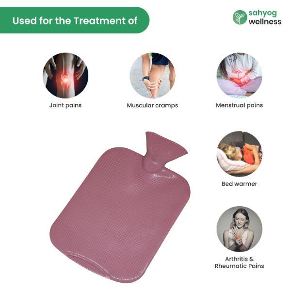 Sahyog Wellness Silicon Hot and Cold Water Bottle/Bag - Pink 1's - Hot Pack/Ice Bag