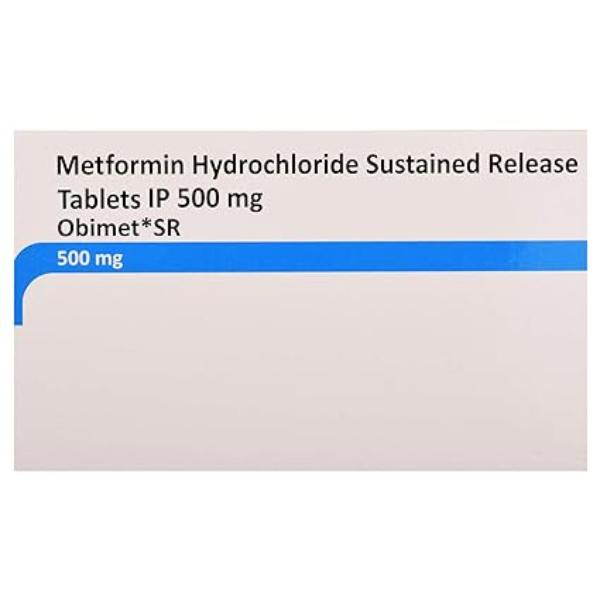 Obimet SR 500mg Tablet 15'S - Diabetes-Ant