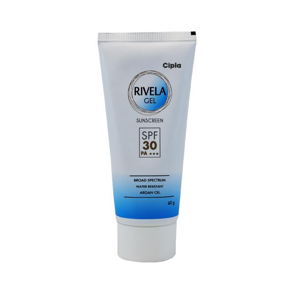 Rivela SPF 30+ PA+++ Sunscreen Gel 60gm - Dry Skin-Emo