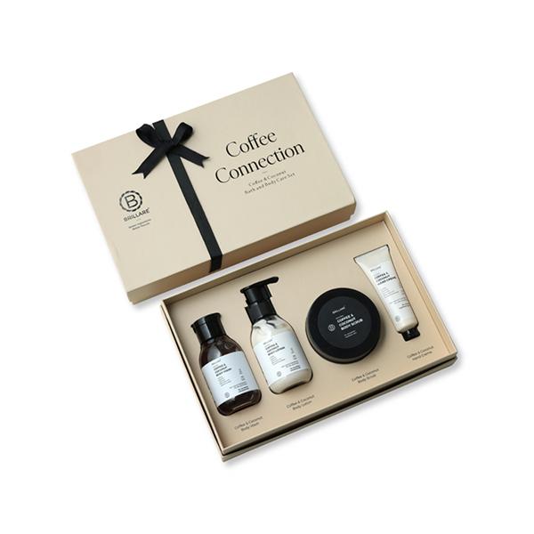 Netmeds | Brillare Coffee Connection Gift Box - Coffee Face Wash, Coffee Body Wash, Coffee Face Scrub, Coffee Body Scrub 900g 1's