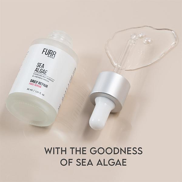 FURR By Pee Safe Sea Algae Face Serum For Daily Repair Enhances Skin Radiance & Maintains Texture 30 ml - Face Gels