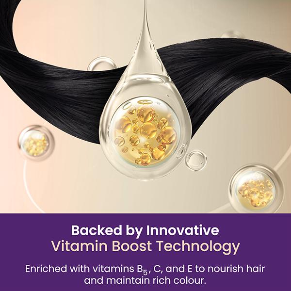 Streax Professional HueMagic Permanent Hair Colour - Natural Black 1, No Ammonia 90 gm - Crème
