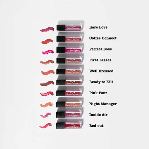 Aravi Organic Long Lasting Ultra Smooth Matte Liquid Lipstick - Signature Smile 7.5 ml - Liquid Lipsticks