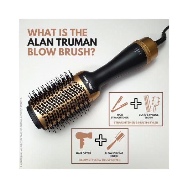Alan Truman The Blow Brush Gold Ceramic 1's - Multi-Stylers
