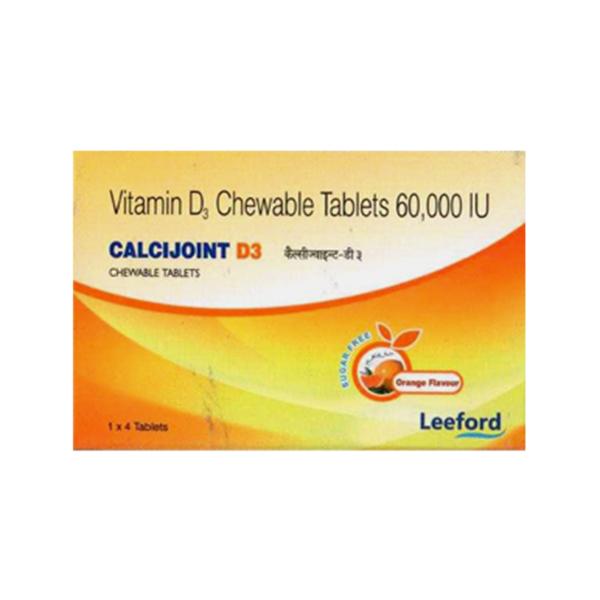 CALCIJOINT D3 SUGAR FREE ORANGE FLAVOUR Chewable Tablet 4's