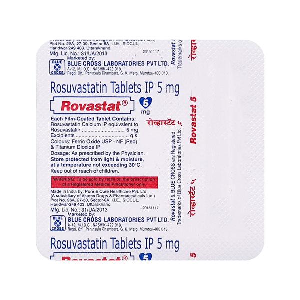 Netmeds | Rovastat 5mg Tablet 15'S