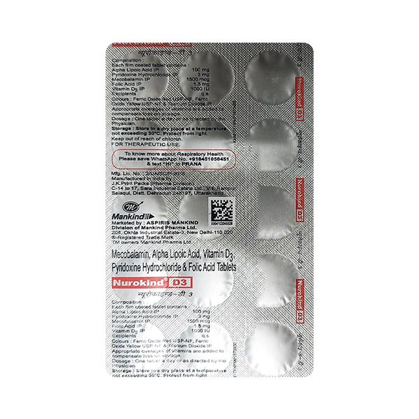 NUROKIND D3 Tablet 15's - Supplements-Vam