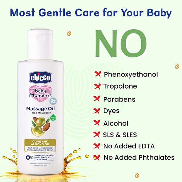 Chicco Baby Moments Massage Oil 300 ml - Creams, Lotions & Oils