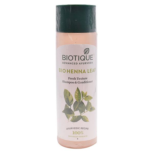 Netmeds | Biotique Henna Leaf Hair Cleansing Fresh Texture Shampoo and Conditioner 120ml