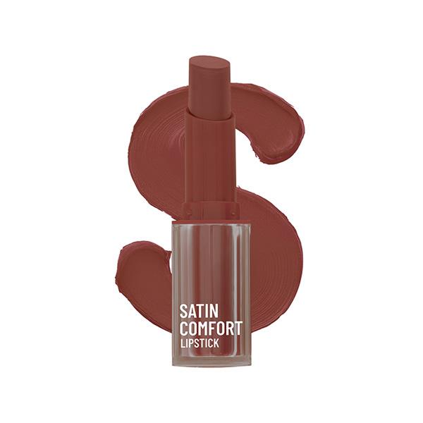 Swiss Beauty Satin Comfort Lipstick-Toasted Brown 3 gm - Lipsticks